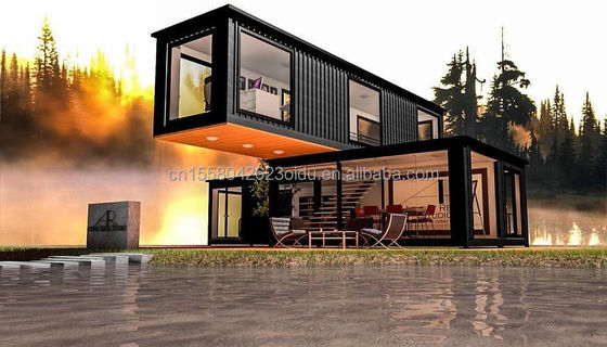 20ft/40ft maßgeschneiderte Flatpack Kombination Luxus Container Haus mit Wand 50/75/100mm Welle Sandwich Panel mit Rabatt