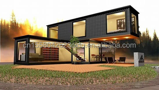 20ft/40ft maßgeschneiderte Flatpack Kombination Luxus Container Haus mit Wand 50/75/100mm Welle Sandwich Panel mit Rabatt