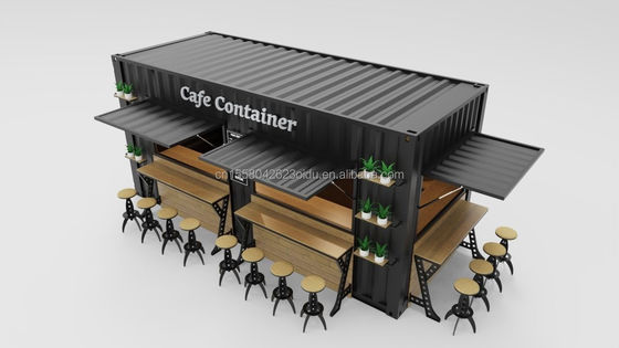 Wand 50/75/100mm Wellen Sandwich Panel 20ft Klappbarer Erweiterbarer Versand Prefab Container Haus Gebäude mit Stahlrahmen